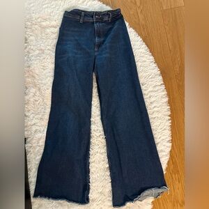 Zara High Waist Marine  Jeans Size 4 full length